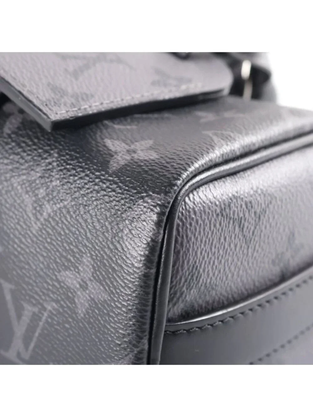 Louis Vuitton Monogram Eclipse Citykeepall 2-Way Shoulder Bag Black Leather